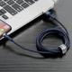 Кабель Baseus Cafule USB-A to Lightning 2m Blue/Gold (CALKLF-CV3) - изображение 8
