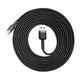 Кабель Baseus Cafule USB-A to USB-C 3m Black/Grey (CATKLF-UG1) - зображення 8