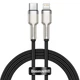 Кабель Baseus Cafule Metal USB-C to Lightning 1m Black (CATLJK-A01) - зображення 1