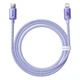 Кабель Baseus Crystal Shine USB-C to Lightning 1.2m Purple (CAJY000205) - зображення 4
