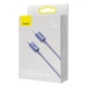 Кабель Baseus Crystal Shine USB-C to Lightning 1.2m Purple (CAJY000205) - зображення 5