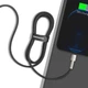 Кабель Baseus Cafule Metal USB-C to Lightning 1m Black (CATLJK-A01) - зображення 10