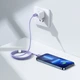 Кабель Baseus Crystal Shine USB-C to Lightning 1.2m Purple (CAJY000205) - зображення 10