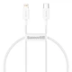 Кабель Baseus Superior Series Fast Charging USB-C to Lightning 0.25m White (CATLYS-02) - зображення 1