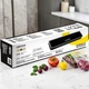 Вакууматор Rotex QuickSeal 120 Вт для сухих и влажных продуктов планочный упаковщик с LED дисплеем, 10 пакетов 20x30 см, черный (B-ООІSVR) - изображение 5