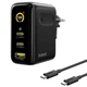 Сетевое зарядное устройство Baseus PicoGo AE21 100W (2Type-C+USB) + Cable Type-C to Type-C 100W 1.5m E0121B00 Black - изображение 1