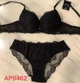 Комплект белья: кружевной бюстгальтер push-up и трусики 9462 Balaloum черный 75C/M - изображение 8