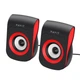 Акустическая система Havit SK599 USB 6W Black/Red (6950676205978) - изображение 5