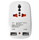Мережевий трійник Travel Adaptor SL-188 з USB адаптер для розетки перехідник з USB мережевий розгалужувач - зображення 6