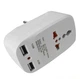 Мережевий трійник Travel Adaptor SL-188 з USB адаптер для розетки перехідник з USB мережевий розгалужувач - зображення 7