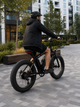 Велосипед електричний потужний електро фетбайк велосипед для дорослих fatbike електровелосипед з рамою на акумуляторі з дисплеєм фарою широкими колесами гірський чоловічий для міста села бездоріжжя Shimano 1000W 48v 13Ah New Speed Чорний 74067 - зображення 10