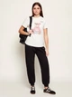 Футболка хлопковая женская Guess Carla Cn Ss T-Shirt V6RI08-K8FQ4-G012 L Cream White (7621235088347) - изображение 3