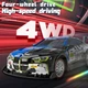 Дрифт машинка на радиоуправлении 4WD с подсветкой паром и запасными колесами BMW Синий - изображение 4