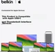 Кабель Belkin INZ003 USB Type-C - USB Type-C Thunderbolt 4 100 Вт 40 Гбіт/с 1 м (INZ003bt1MBK) - зображення 2