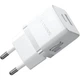 Сетевое зарядное устройство Baseus Palm Fast Charger C+U 20W EU Moon White - изображение 1