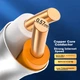 Сетевой кабель CHOOSEAL QS2669CT100 Cat 6A SFTP 10 Гбит/с 100 м White - изображение 3