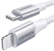 Кабель Ugreen USB Type-C - Lightning MFi PD 30/20W Плетеный 2 м White - изображение 1