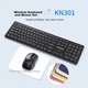 Комплект бездротовий Lenovo KN301 Wireless Black - зображення 1