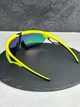 Сонцезахисні окуляри Oakley Sphaera жовті спортивні щит з лінзою Prizm Road, вело біг, чоловічі, - зображення 5