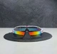 Сонцезахисні окуляри Oakley Jawbreaker OO9290 білі з лінзою Prizm Fire, дзеркальні, спортивний щиток, чоловічі, - зображення 2