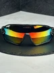 Сонцезахисні окуляри Oakley Jawbreaker OO9290 чорні з лінзою Fire Iridium, дзеркальні, спортивний щиток, чоловічі, - зображення 2