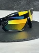 Сонцезахисні окуляри Oakley Jawbreaker OO9290 чорні з лінзою Fire Iridium, дзеркальні, спортивний щиток, чоловічі, - зображення 3