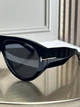 Солнцезащитные очки Tom Ford FT1044 черные оверсайз авиатор, темная линза, унисекс, - изображение 3
