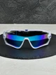 Сонцезахисні окуляри Oakley Jawbreaker OO9270 білі з лінзою Prizm Sapphire, Asian Fit, спортивні, чоловічі, - зображення 2