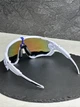 Сонцезахисні окуляри Oakley Jawbreaker OO9270 білі з лінзою Prizm Sapphire, Asian Fit, спортивні, чоловічі, - зображення 5
