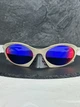 Солнцезащитные очки Oakley Plantaris бежевые овальные с линзой Prizm Road, зеркальные, спортивные, мужские, - изображение 2