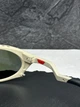 Солнцезащитные очки Oakley Plantaris бежевые овальные с линзой Prizm Road, зеркальные, спортивные, мужские, - изображение 6