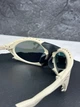 Солнцезащитные очки Oakley Plantaris бежевые овальные с линзой Prizm Road, зеркальные, спортивные, мужские, - изображение 8