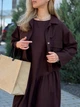 Жіночий літній комплект (сукня міді+жакет) Uaclothes 52-54 Коричневий (like38618-190521396) - зображення 4