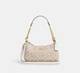 Жіноча сумка Coach Teri Shoulder Bag Signature Canvas Light Khaki Кросбоді Багет Біла - зображення 1