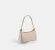Жіноча сумка Coach Teri Shoulder Bag Signature Canvas Light Khaki Кросбоді Багет Біла - зображення 2