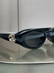 Солнцезащитные очки Gucci GG1662SA черные овальные, логотип GG, темная линза, женские, - изображение 3