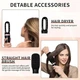 Фен-щетка Airstyler WT-623 6 в 1, 1000 Вт, мультистайлер для укладки волос с 6 насадками, керамика турмалин, ионизация - изображение 5
