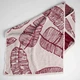 Набор махровых полотенец с рисунком перо 3шт GM Textile 50х90см, 50х90см, 70х140см 400г/м2 (Красный) - изображение 3