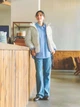 Рубашка хлопковая оверсайз женская Uniqlo 200584485 XL Голубая (1159864513) - изображение 10
