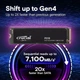 Внутрішній SSD накопичувач Crucial P310 4TB (CT4000P310SSD8) - изображение 3