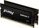 Оперативна пам'ять Kingston Fury SODIMM DDR4-3200 32768 MB PC4-25600 (Kit of 2x16384) Impact Black (KF432S20IBK2/32) - изображение 1