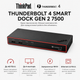 Док-станція Lenovo ThinkPad Thunderbolt 4 Smart Dock Gen2 7500 4xUSB 3.2 2xDP 1xHDMI 2.5 GbE Black (40BE0135EU) - зображення 2
