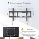 Кронштейн для телевизора BONTEC 17–86" | Настенное крепление с наклоном, VESA 600x400, до 75 кг - изображение 2