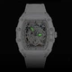 Водостійкий кварцовий годинник з календарем TanetWatch, білий - зображення 4