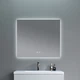 Зеркало Qtap Taurus TA2 800x600 мм LED Touch с подсветкой, антизапотеванием, диммером, регулировкой света и подсветкой стены - изображение 4