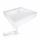 Раковина на стиральную машину Qtap Arvin 595×595 White из искусственного камня + сифон - изображение 1