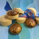 Самий рідкісний, золотий Великий сквіш Хінкалі в пароварці, з блискітками в середині Dumpling, пельмень, 1 шт. - зображення 2