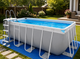 Каркасный бассейн Intex Prism Frame Pool 400×200×122 см, семейный бассейн на 8418 л,Семейный каркасный бассейн с фильтр-насосом - изображение 4