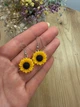 Серьги женские Подсолнухи из полимерной глины ручной работы, яркие цветочные серьги в этностиле - изображение 2