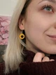 Серьги женские Подсолнухи из полимерной глины ручной работы, яркие цветочные серьги в этностиле - изображение 4